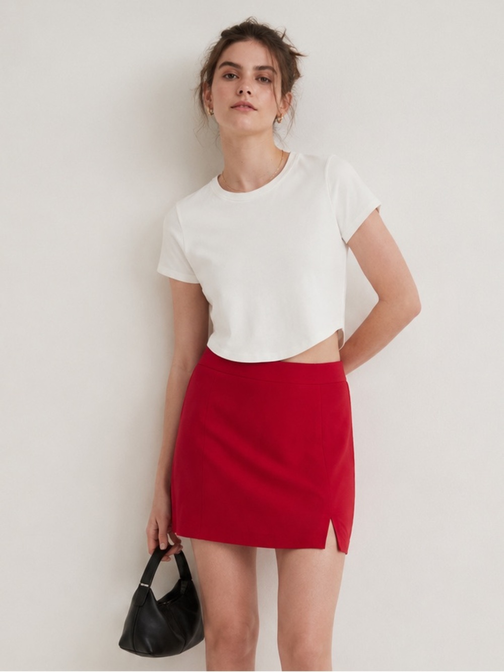 Madewell Women’s Heavyweight Jersey Crewneck Tee Lighthouse Off White Size Small